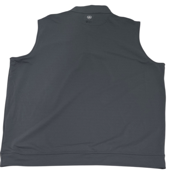Peter Millar Crown Sport Galway Performance Quarter Zip Vest Gray Mens XXL Golf - Picture 6 of 12